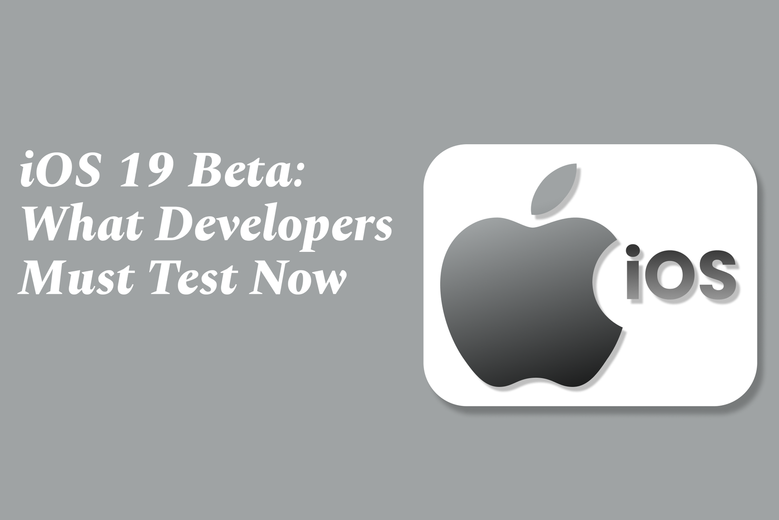 IOS Training